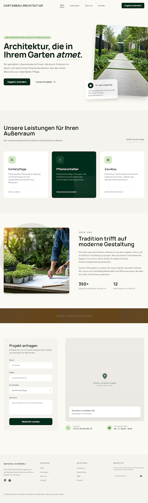 Design-Inspiration: Gartenbau