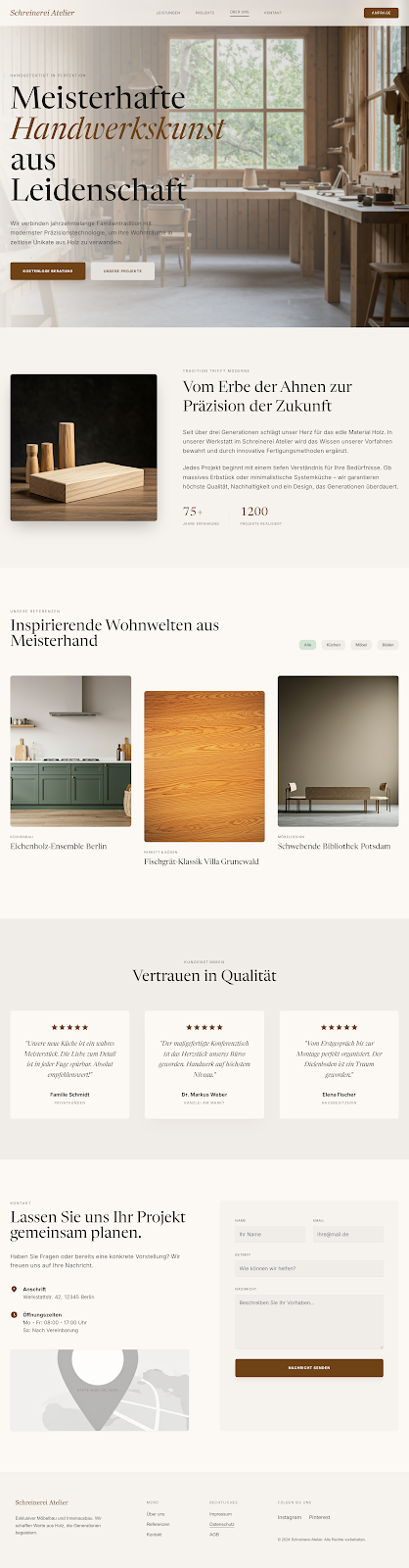 Design-Inspiration: Schreinerei